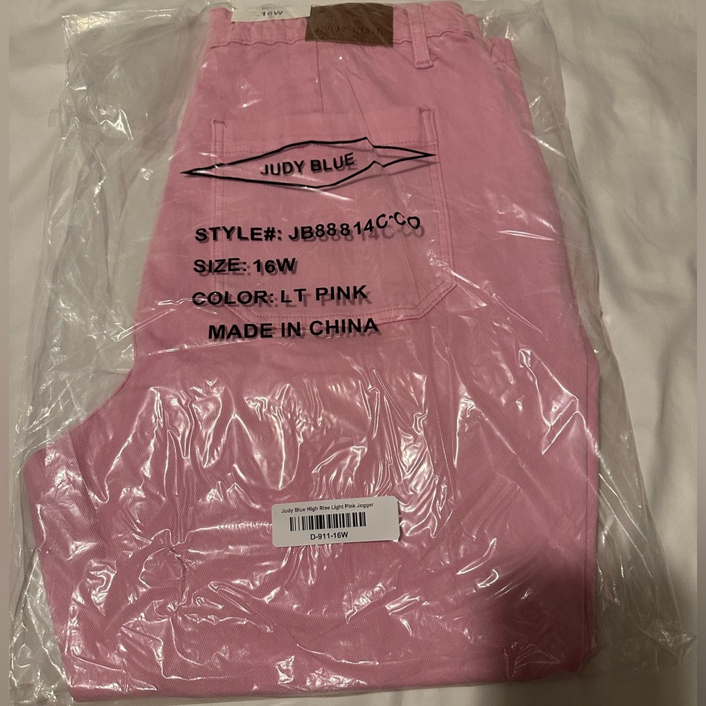 Judy blue pink jean joggers 16W - Picture 10 of 11
